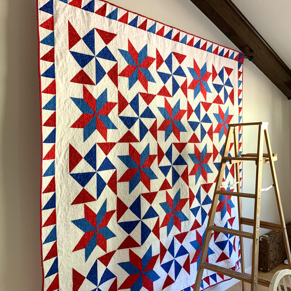 Hanging a Quilt on a Wall Using a Curtain Rod – Bobbin In Quilts