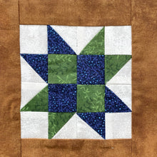 Close up of Hickory Dickory Dock Quilt Block Row Pattern