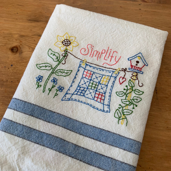 What I Learned When I Embroidered a Tea Towel