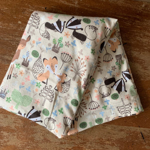 Thermal Rice Bag - Heating Pad with cute flannel cover with cactus and small animals