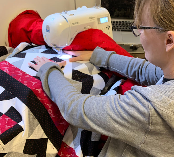 Quilting a Large Quilt on a Domestic Sewing Machine