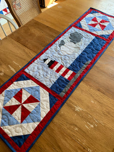 Light House Quilt Block Table Runner