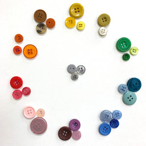 Color Wheel Made of Buttons
