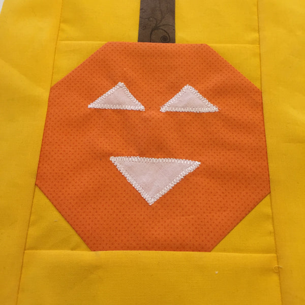 Pumpkin Quilt Block Tutorial