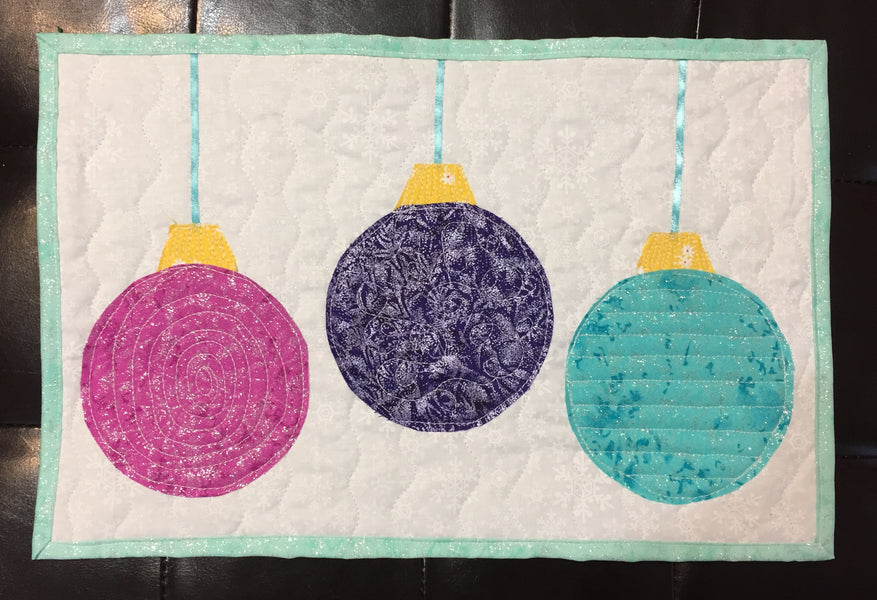 The Second (of two) Holiday Ornament Table Runners