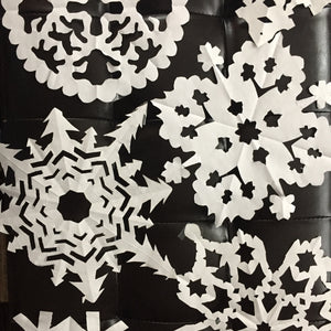 Paper Snowflakes - my Inspiration for quilted snowflake mini quilts