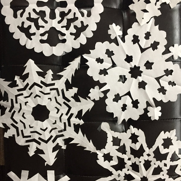 Three types of Quilted Snowflake Mini Quilts