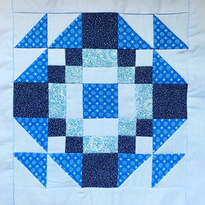 Blue version of the China Doll Block