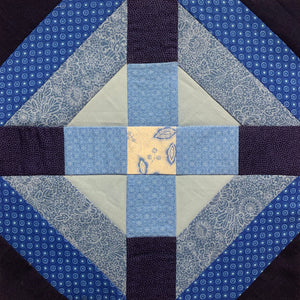 Ombre Quilt Block for the Block of the Month in Blue