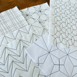 Ruler Quilting Samples from quilting classes