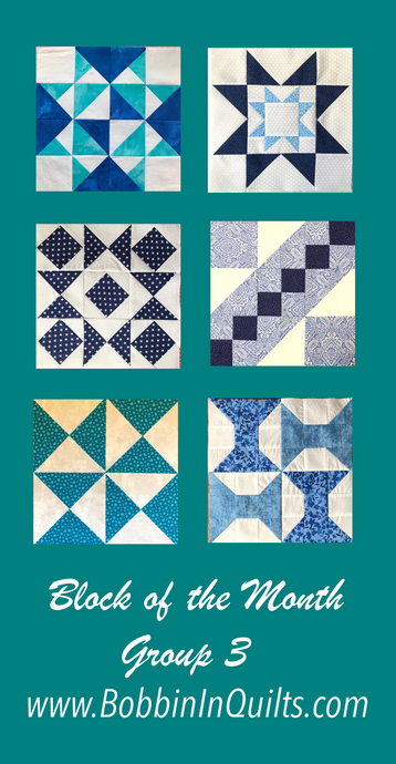 How To Block of the Month Group #3 - Quilt Block Tutorials for Six Quilt Blocks