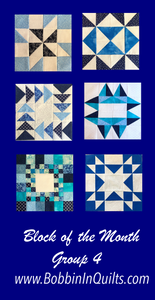 How To Block of the Month Group #4- Quilt Block Tutorials for Six Quilt Blocks