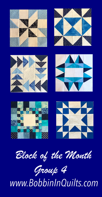 How To Block of the Month Group #4- Quilt Block Tutorials for Six Quilt Blocks
