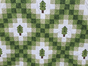 Irish Woodland Quilt Close up