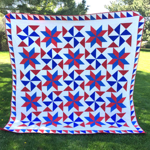 Bombs Bursting Quilt Pattern Digital Download