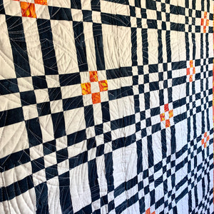 Close up of the color seed quilt