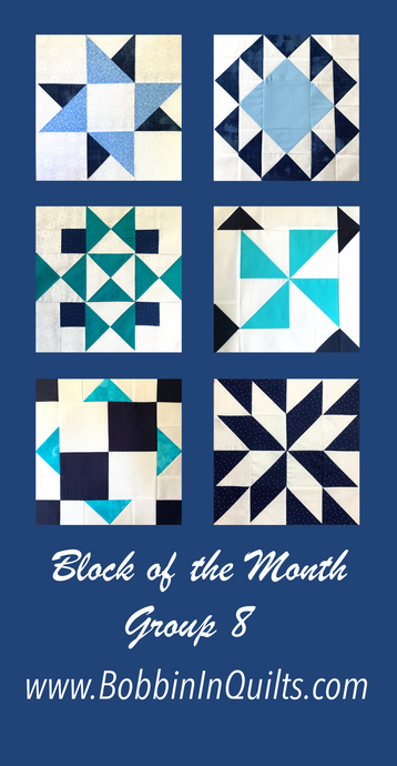 How To Block of the Month Group #8 - Quilt Block Tutorials for Six Quilt Blocks